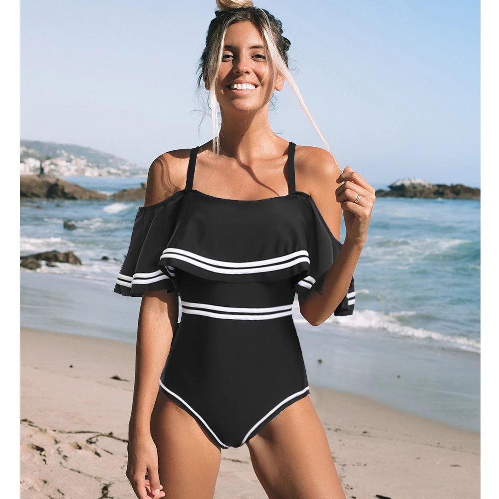 Off The Shoulder One Piece Swimwear