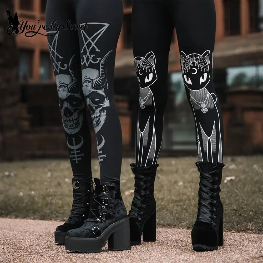 Gothic Punk Ouija Fitness Leggings