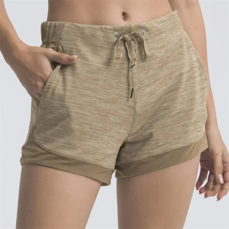 Side Cross Strap Fitness Shorts