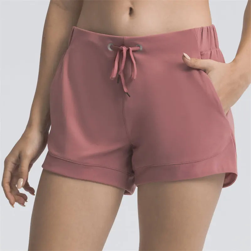 Side Cross Strap Fitness Shorts