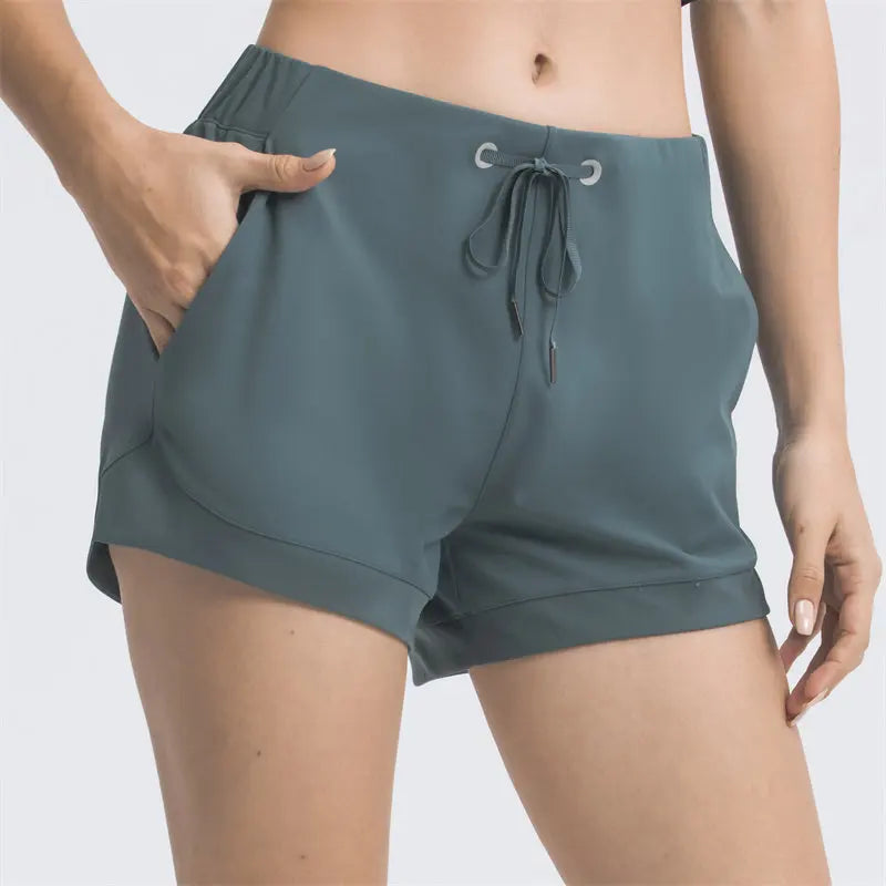 Side Cross Strap Fitness Shorts
