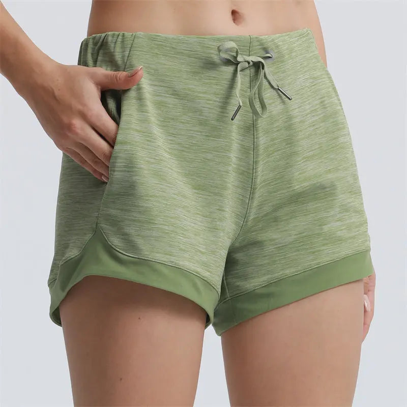 Side Cross Strap Fitness Shorts