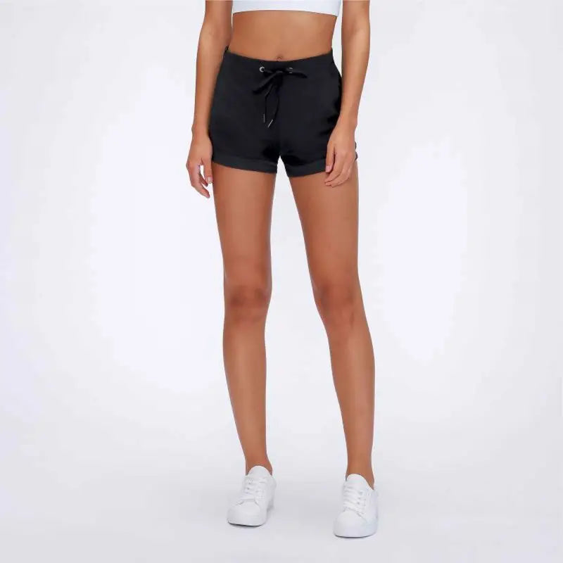 Side Cross Strap Fitness Shorts
