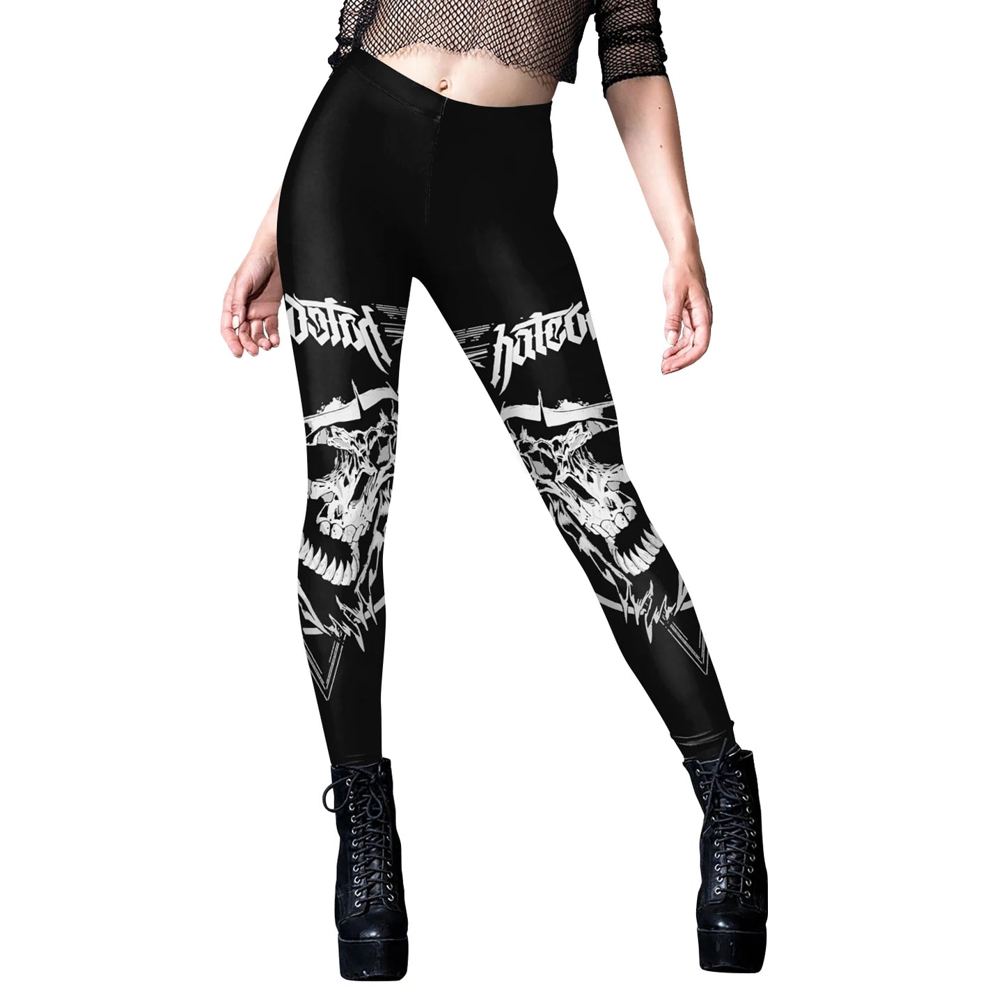 Gothic Punk Ouija Fitness Leggings