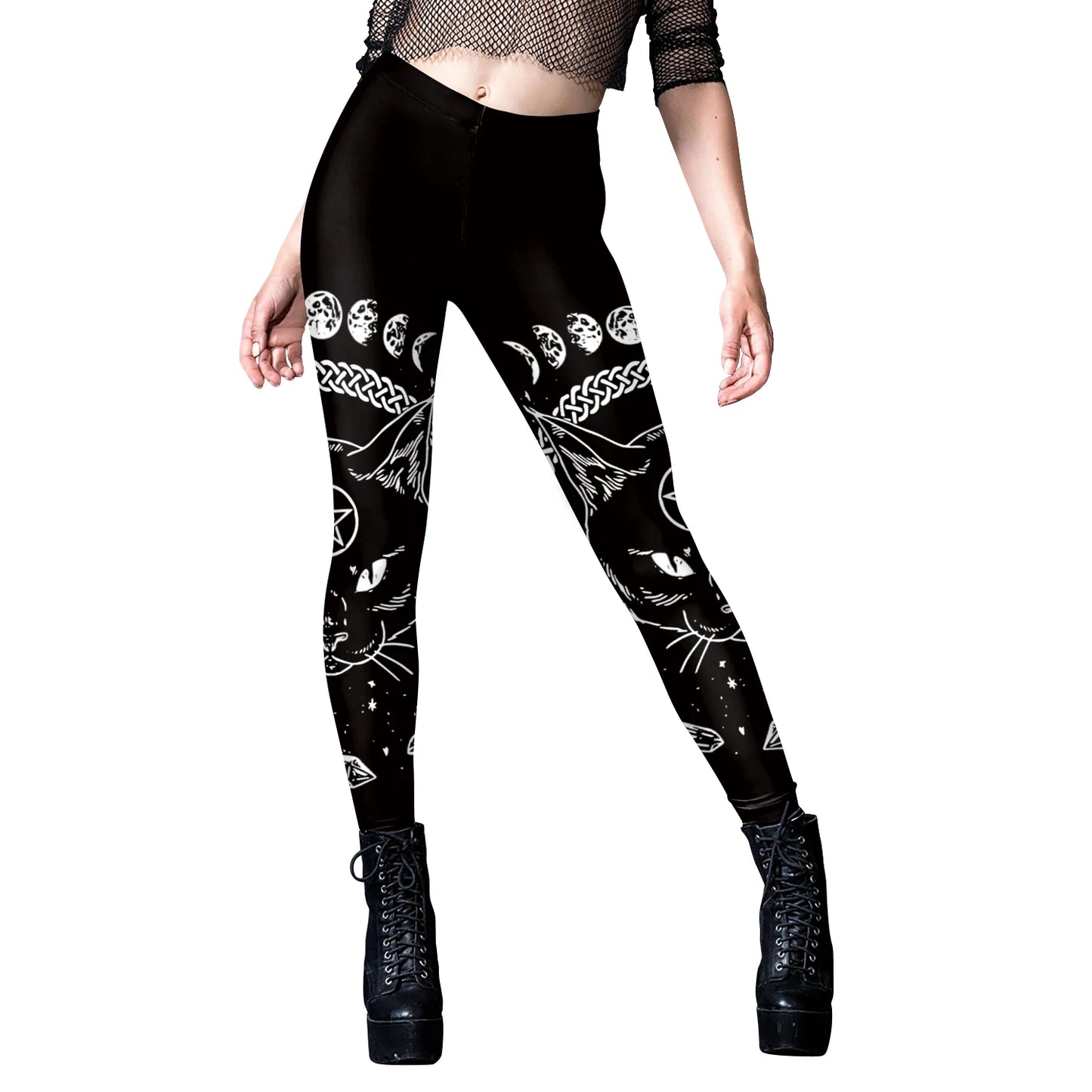 Gothic Punk Ouija Fitness Leggings