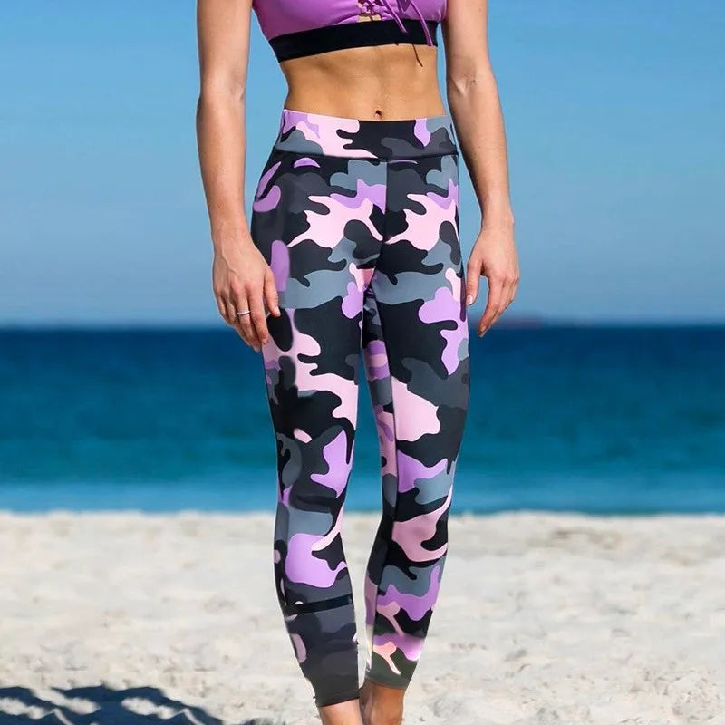 Camouflage Pattern Workout Leggings