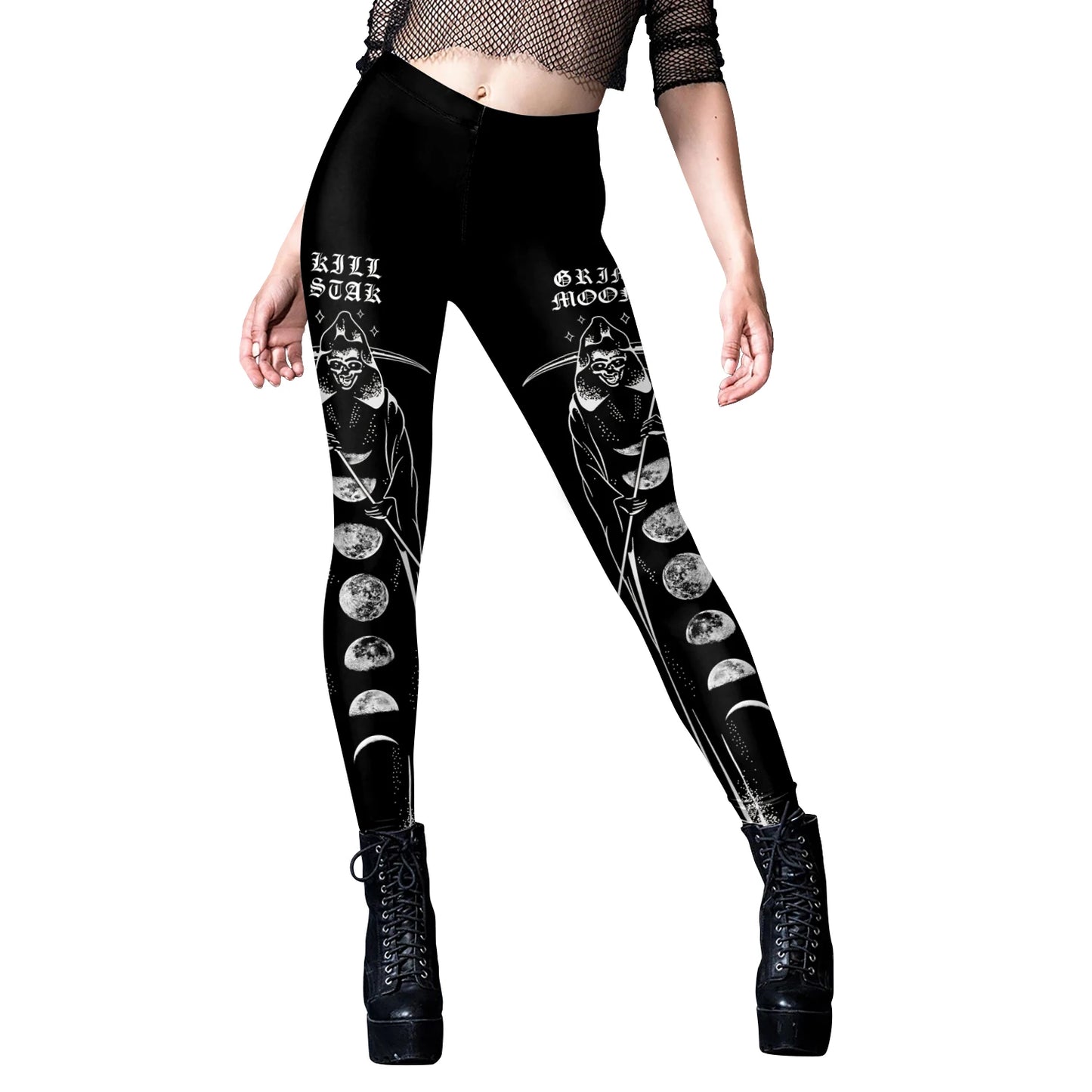 Gothic Punk Ouija Fitness Leggings
