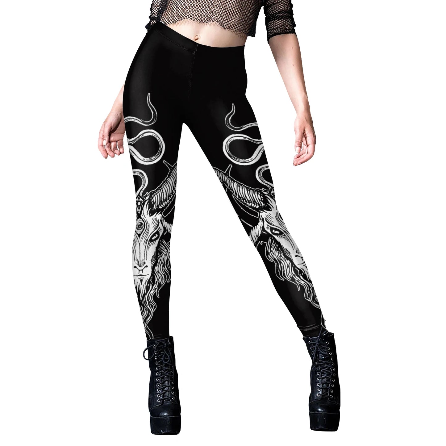 Gothic Punk Ouija Fitness Leggings