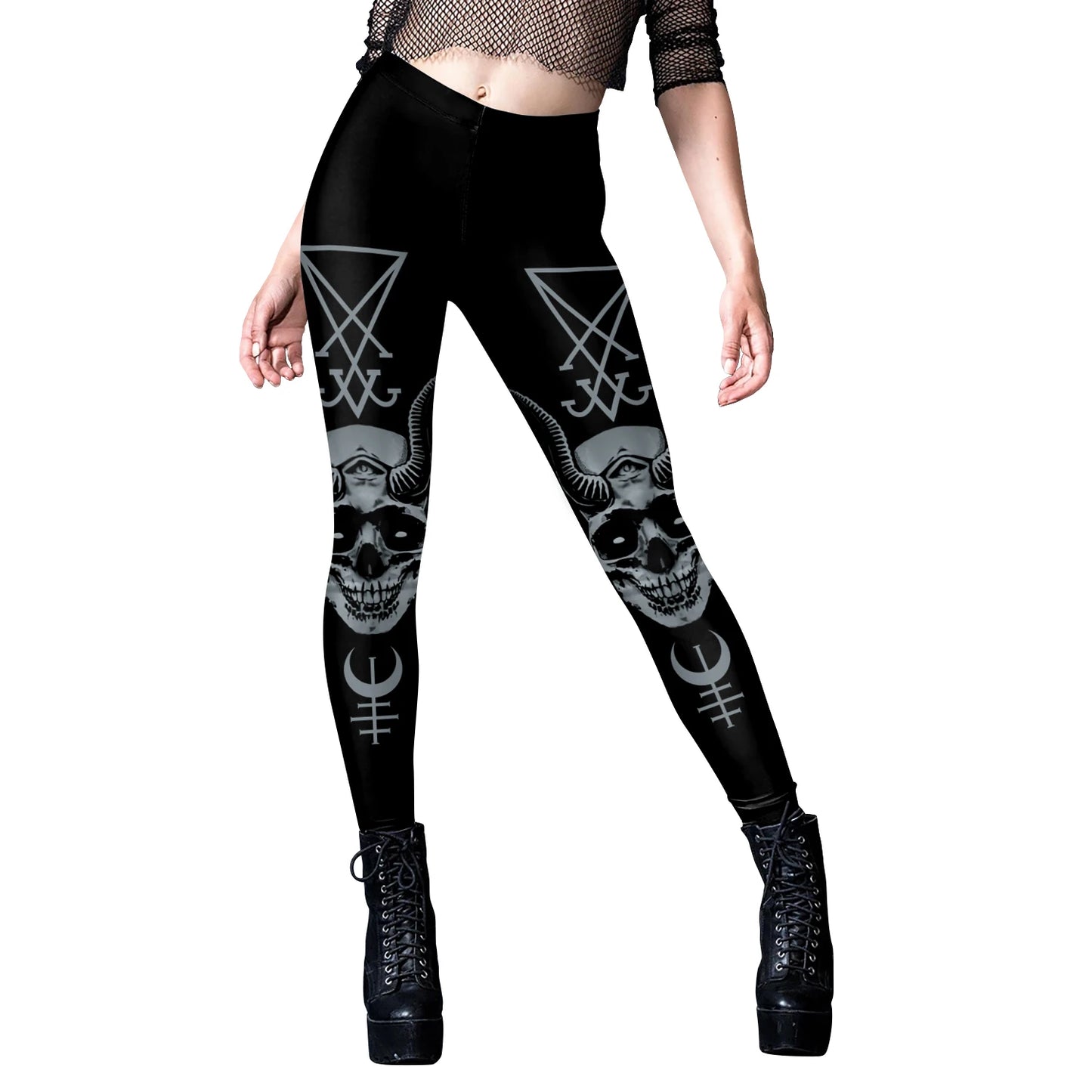 Gothic Punk Ouija Fitness Leggings