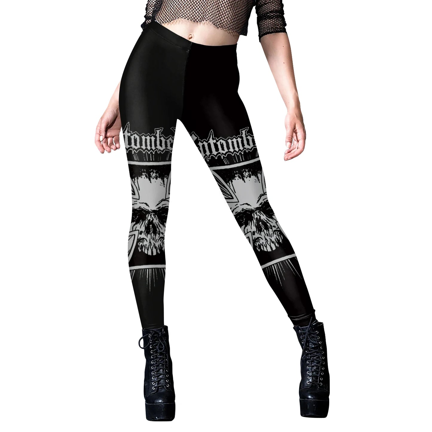 Gothic Punk Ouija Fitness Leggings