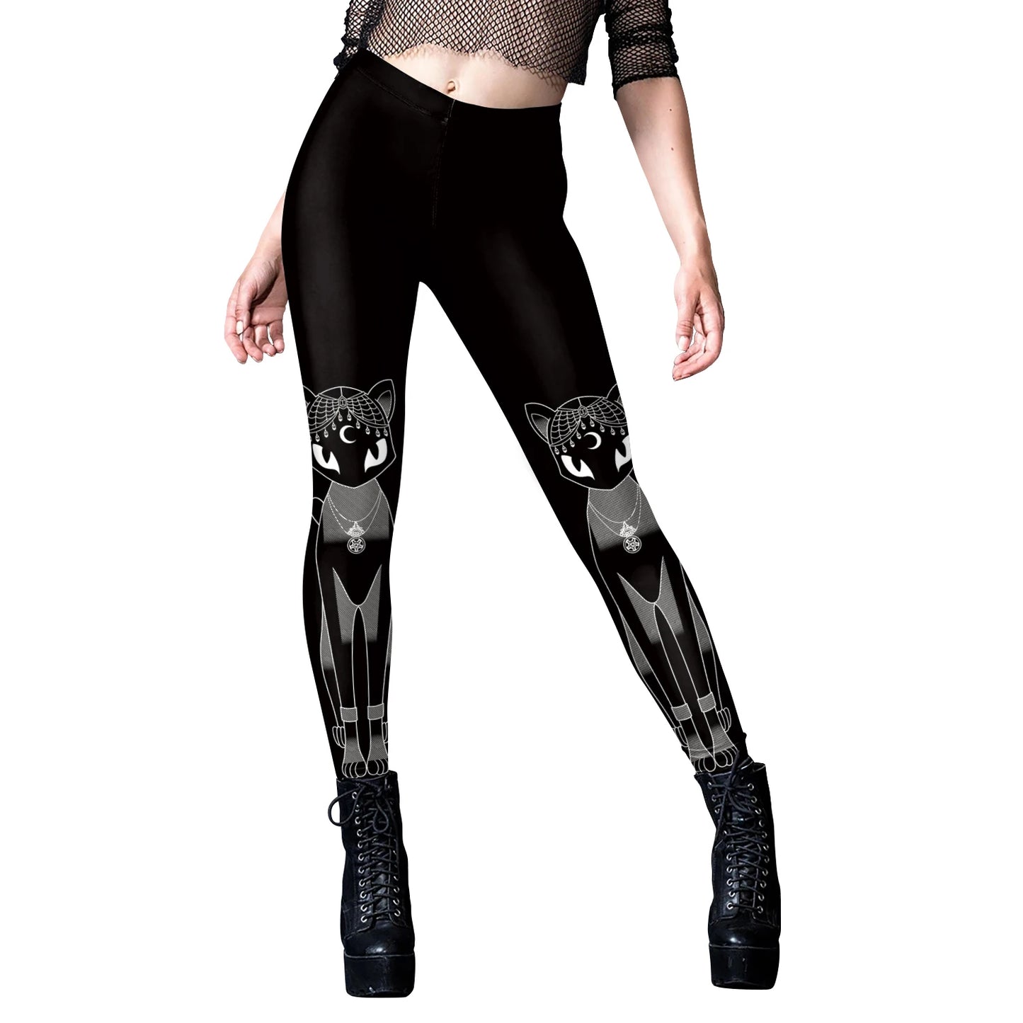 Gothic Punk Ouija Fitness Leggings