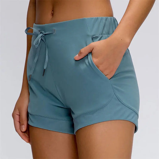 Side Cross Strap Fitness Shorts