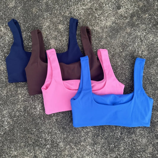 Shock-proof High Impact Sports Bra With Chest Pad